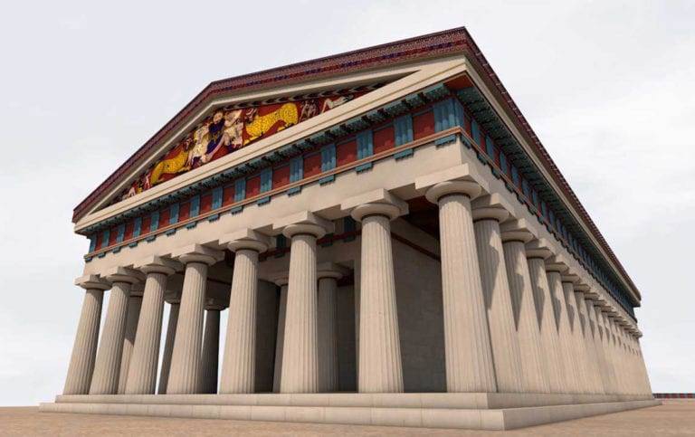 Ce au în comun templul lui Artemis din Corfu și Capul Medusei