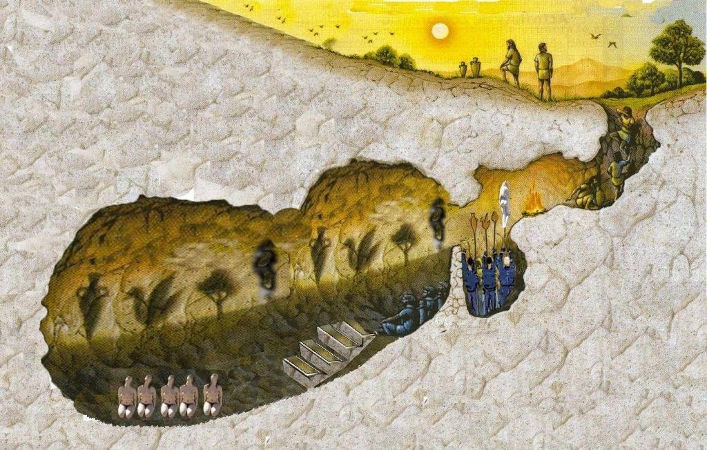 Mitul peșterii la Platon. Cea mai cunoscută metaforă a lui Platon despre lumea ideală