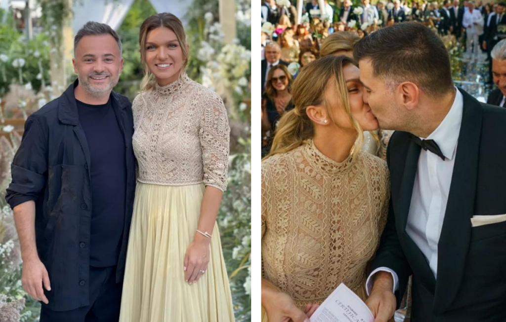 Imagini desprinse parcă din basme pentru copii de la petrecerea cununiei civile a Simonei Halep cu Toni Iuruc