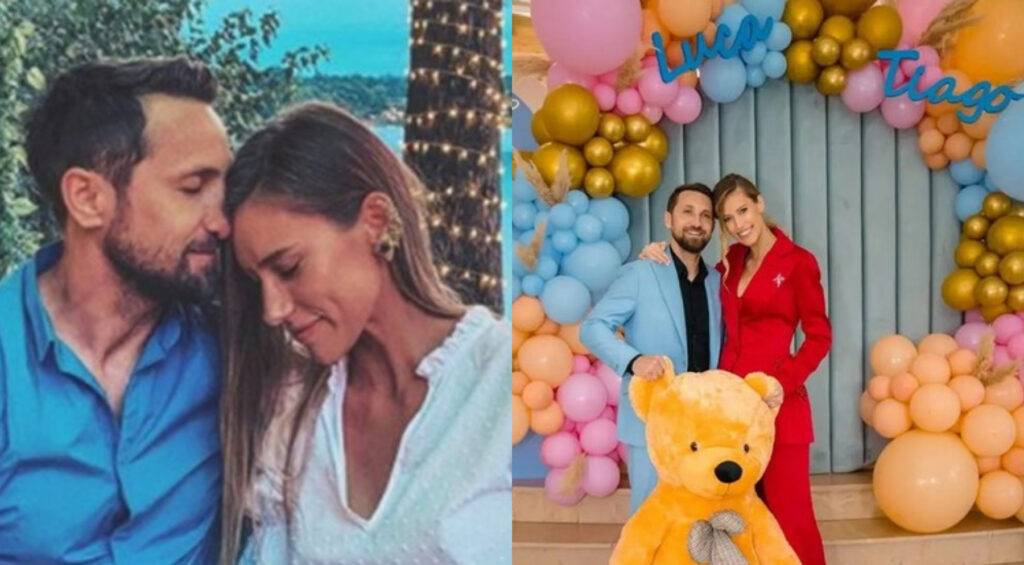 Au apărut primele imagini de la botezul lui Luca Tiago, fiul lui Dani Oțil și al Gabrielei Prisăcariu