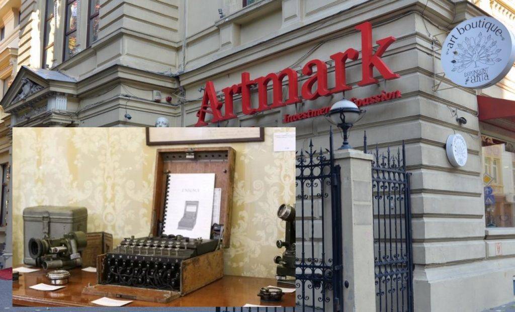Exemplar al mașinii de criptat Enigma, scos la licitație de Artmark