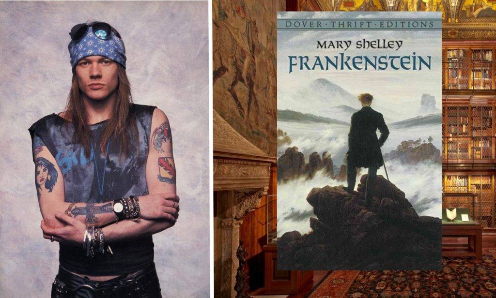 Axl Rose și trei dintre autorii săi preferați