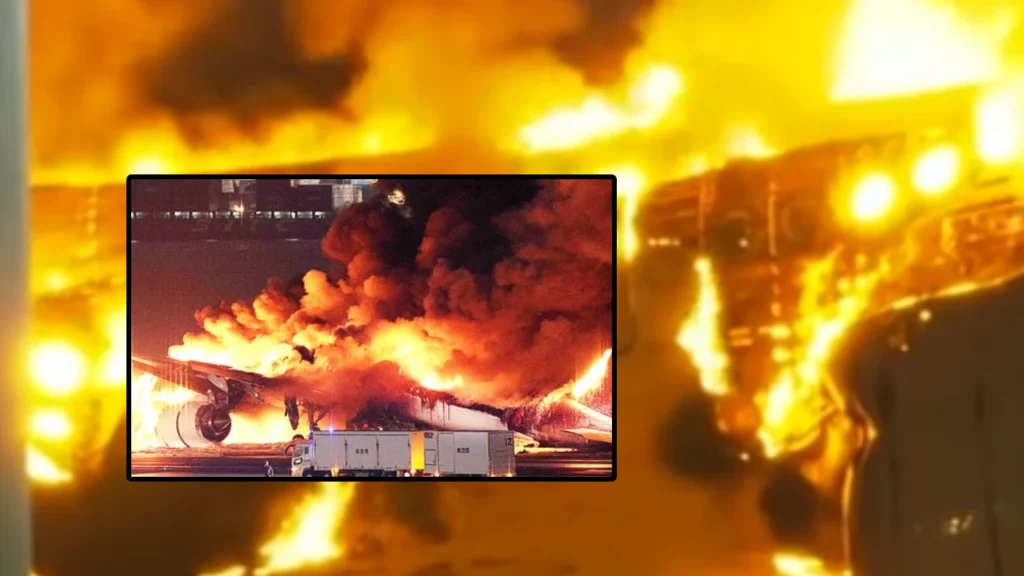 VIDEO. Avion prăbușit pe pistă! Tragedie aeronautică evitată la limită pe aeroportul haneda din Tokyo