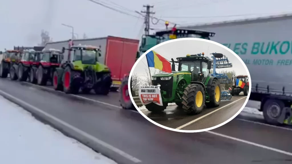 Protest masiv în Capitală! Fermierii și transportatorii se ridică împotriva taxelor și prețurilor ridicate