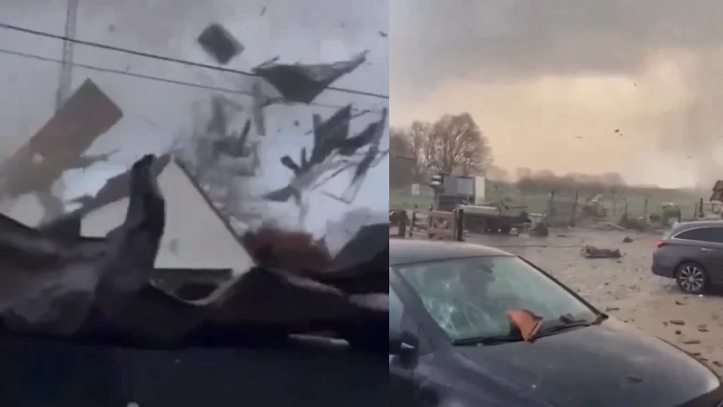 VIDEO. Tornadă devastatoare în Belgia! Zeci de case și mașini luate pe sus de furtunăVIDEO. Tornadă devastatoare în Belgia! Zeci de case și mașini luate pe sus de furtună