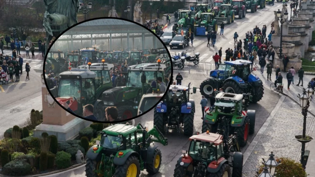 Protestul istoric al fermierilor spanioli: Baricade de foc în Castellon și o mie de tractoare spre Barcelona